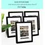 CAVEPOP 8x10 Black Picture Frame with Mat Set of 5, Made to Display 8x10” Without Mat, 5x7 with Mat - Large Wall Hanging Photo Frames, Collage Picture Frame Sets CAVEPOP 8x10 Black Picture Frame with Mat Set of 5, Made to Display 8x10” Without Mat, 5x7 with Mat - Large Wall Hanging Photo Frames, Collage Picture Frame Sets