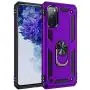 Galaxy S20 FE (6.5 inch) Case, Magnetic Shockproof 360 Degree Rotating Metal Ring Holder for Car Mount with Back Stand Case for Galaxy S20FE - 5G 2020 (Purple)