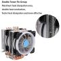 Tosuny CPU Cooler CPU Radiator, 3Pin 1800 RPM Hydraulic Bearing 18dBA CPU Cooling Fan with 6 Pure Copper Heat Pipes Fits for AMD/1150/1151 /1155/1156 /775/1366