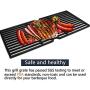 Hongso 19 1/16 Inch Porcelain Coated Cast Iron Cooking Grate Grid Grill Replacement for Brinkmann 810-1750-S, 810-1751-S, 810-3551-0 Gas Grill Models, BBQ Grill Grates, Set of 3 (PCB006)