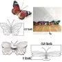 VOKPROOF Metal Butterfly Wall Decor - Set of 5 Butterflies Art Decorations for Outdoor Garden,Patio,Fence VOKPROOF Metal Butterfly Wall Decor - Set of 5 Butterflies Art Decorations for Outdoor Garden,Patio,Fence