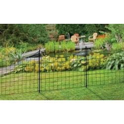 Zippity Outdoor Products WF29001 Garden Metal Fence, 5 Panels, Black