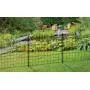 Zippity Outdoor Products WF29001 Garden Metal Fence, 5 Panels, Black