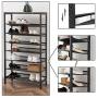 HOOBRO 8-Tier Shoe Rack, Large Capacity Shoe Shelf, Stable and Sturdy, Shoe Storage Organizer with Flat & Slant Adjustable Metal Shelves, for 21-28 Pairs of Shoes, Space Saver, Sturdy BF18XJ01