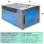 Orion Motor Tech 50W CO2 Laser Engraver Cutter with 12 x 20in Work Area, Laser Engraving Machine with Ruida Digital LCD Control Real-Time Power Data, USB Port, Air Pump, Red Dot Pointer