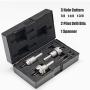 EZARC Carbide Hole Cutter Set 6 Piece for Stainless Steel, Long Life Hole Saw Kit for Hard Metal