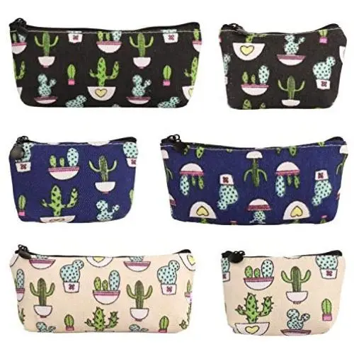 SUBANG 6 Pieces Pencil Case Pencil Bag Canvas Pencil Case Makeup Bag Cosmetic Bag SUBANG 6 Pieces Pencil Case Pencil Bag Canvas Pencil Case Makeup Bag Cosmetic Bag