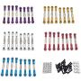 Facibom for WPL C14 C24 C24-1 MN D90 D99 MN99S Metal Pull Rod Steering Link Set RC Car Upgrade Accessories Parts,RD