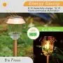 Solar Lights Pathway - Solar Pathway Lights 4 Pack, LED Landscape Lights Outdoor, IP65 Waterproof 8-10 Hours Long Last 10-40 Lumens Adjustable Warm White Pathway Lights for Garden, Path, Yard Solar Lights Pathway - Solar Pathway Lights 4 Pack, LED Landscape Lights Outdoor, IP65 Waterproof 8-10 Hours Long Last 10-40 Lumens Adjustable Warm White Pathway Lights for Garden, Path, Yard