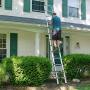 Ohuhu 12.5 FT Aluminum Telescoping Ladder, One-Button Retraction Extension Ladder, Collapsible Ladder with Spring Loaded Locking Mechanism for Roof, 330 Pound Capacity