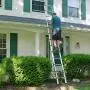 Ohuhu 12.5 FT Aluminum Telescoping Ladder, One-Button Retraction Extension Ladder, Collapsible Ladder with Spring Loaded Locking Mechanism for Roof, 330 Pound Capacity Ohuhu 12.5 FT Aluminum Telescoping Ladder, One-Button Retraction Extension Ladder, Collapsible Ladder with Spring Loaded Locking Mechanism for Roof, 330 Pound Capacity