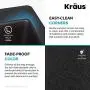 Kraus Quarza Kitchen Sink, 33-Inch Equal Bowls, Black Onyx Granite, KGD-433B model Kraus Quarza Kitchen Sink, 33-Inch Equal Bowls, Black Onyx Granite, KGD-433B model
