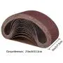 Coceca 3x21 Inches(75x533mm) Aluminum Oxide Sanding Belt, 18 Pack Sanding Belts (3 Each of 60 80 120 180 240 400 Grits) for Belt Sander Coceca 3x21 Inches(75x533mm) Aluminum Oxide Sanding Belt, 18 Pack Sanding Belts (3 Each of 60 80 120 180 240 400 Grits) for Belt Sander