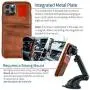 Dockem iPhone 11 Pro Wallet Case: Built-in Metal Plate for Magnetic Mounting & 2 Credit Card Holder Slots (5.8'' Exec M2, Synthetic Leather, Brown) Dockem iPhone 11 Pro Wallet Case: Built-in Metal Plate for Magnetic Mounting & 2 Credit Card Holder Slots (5.8'' Exec M2, Synthetic Leather, Brown)
