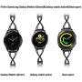 V-MORO Jewelry Bracelet Compatible with Galaxy Watch 42mm Bands/Active 40mm Band Black 20mm Bling Metal Bangle Raplcement for Samsung Galaxy Watch 42mm/Galaxy Watch Active 40mm Women Girl