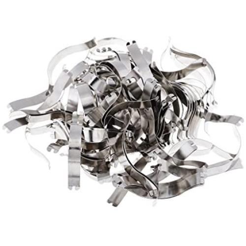 100 Pieces Spring Clips - Great Metal Aluminum Picture Frame Hardware DIY Picture Framing Tools