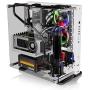 Thermaltake Core P3 ATX Tempered Glass Gaming Computer Case Chassis, Open Frame Panoramic Viewing, White Edition, CA-1G4-00M6WN-05,Snow