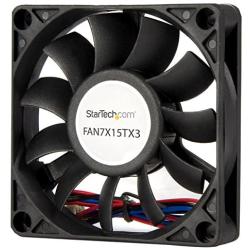 StarTech.com 70x15mm Replacement Ball Bearing Computer Case Fan w/ TX3 Connector - 3 pin case Fan - TX3 Fan - 70mm Fan (FAN7X15TX3), Black
