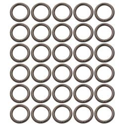 BIKICOCO 3/5 Metal O-Ring Buckle Connector Round Loops Non Welded for Bags Webbing Purse and Belt Straps, Gunmetal, Pack of 30