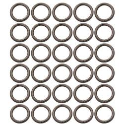 BIKICOCO 3/5 Metal O-Ring Buckle Connector Round Loops Non Welded for Bags Webbing Purse and Belt Straps, Gunmetal, Pack of 30