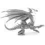 Fascinations Metal Earth ICONX Silver Dragon 3D Metal Model Kit