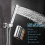 EMBATHER Shower System with Waterfall Tub Spout- Ceiling Shower Tub Faucet Set with 12 Inches Rain Showerhead and Handheld, Polished Chrome (Valve Included)
