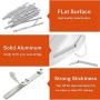 FVANOR Aluminum Metal Nose Wires Bendable Twist Ties Bridge with Adhesive Back 85x5mm