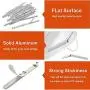 FVANOR Aluminum Metal Nose Wires Bendable Twist Ties Bridge with Adhesive Back 85x5mm