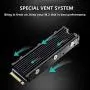 QIVYNSRY M.2 heatsink 2280 SSD Double-Sided Heat Sink with Thermal Silicone pad for PCIE NVME M.2 SSD or NGFF SATA M.2 SSD Black QIVYNSRY M.2 heatsink 2280 SSD Double-Sided Heat Sink with Thermal Silicone pad for PCIE NVME M.2 SSD or NGFF SATA M.2 SSD Black