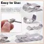 Rustark 60 Pieces Stainless Steel Cable Clips kit with 34 mm 23mm 14mm Wiring Frame Clip PV Module Wire Management for Solar Application Trailer Boat Auto Rustark 60 Pieces Stainless Steel Cable Clips kit with 34 mm 23mm 14mm Wiring Frame Clip PV Module Wire Management for Solar Application Trailer Boat Auto