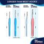 BeCraftee 12 Crochet Hook Set with Ergonomic Handles for Extreme Comfort. Extra Long Crochet Hooks Perfect for Arthritic Hands-  Smooth Needles for Superior Results .
