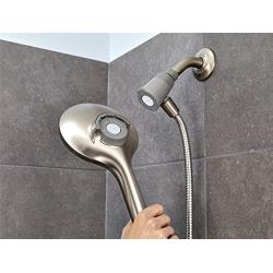 Moen 26112SRN Engage Magnetix Six-Function 5.5-Inch Handheld Showerhead with Magnetic Docking System, Spot Resist Brushed Nickel