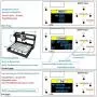 Upgraded Version 3018 Pro CNC Router Kit, Mcwdoit GRBL Control 3 Axis DIY CNC Engraving Machine, Wood Acrylic Plastic PCB MDF Milling Engraver with Offline Controller, CNC Router Bits, 300x180x45mm