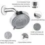 Shower Head High Pressure Rain Fixed Showerhead Rainfall 5-Setting with Adjustable Metal Swivel Ball Joint - Relaxed Shower Experience Even at Low Water Flow & Pressure Aisoso Shower Head High Pressure Rain Fixed Showerhead Rainfall 5-Setting with Adjustable Metal Swivel Ball Joint - Relaxed Shower Experience Even at Low Water Flow & Pressure Aisoso
