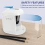 Electric Pencil Sharpener, Durable Helical Blade to Fast Sharpen, Auto Stop for No.2/Colored Pencils(6-8mm), USB/Battery Operated in School Classroom/Office/Home (WHITE)