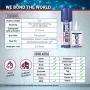 MITREAPEL Super CA Glue (1.75 oz.) with Spray Adhesive Activator (6.75 fl oz.) - Crazy Craft Glue for Wood, Plastic, Metal, Leather, Ceramic - Cyanoacrylate Glue for Crafting and Building (1 Pack)