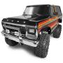 RCLions Metal Front Bumper with LED Lights for TRX4 Bronco 1/10th RC Crawler Car Accessories