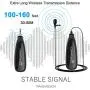 Wireless Microphone System,KIMAFUN 2.4G Wireless Lavalier Microphone with Lavalier Lapel Mics,Wireless Transmitter & Receiver for Computer,Speaker,Phone,Camera,Teaching and Public Speaking,G130