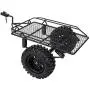Woyisisi RC Trailer, RC Metal Bucket Trailer Simulation Trailing Car for TRX4 D90 SCX10 CC01 1/10 DIY Parts(Black) Woyisisi RC Trailer, RC Metal Bucket Trailer Simulation Trailing Car for TRX4 D90 SCX10 CC01 1/10 DIY Parts(Black)