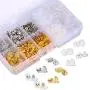 Earring Backs 10 Styles Earring Accessories Safety Bullet Earring Clutch Hypoallergenic 1040 Pieces (10 Styles) Earring Backs 10 Styles Earring Accessories Safety Bullet Earring Clutch Hypoallergenic 1040 Pieces (10 Styles)