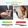 Moto G7 Case, Moto G7 Plus Case with HD Screen Protector, Gritup 360 Degree Rotating Metal Ring Holder Kickstand Armor Anti-Scratch Bracket Cover Phone Case for Motorola Moto G7 Rose Gold