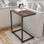 Homemaxs C Table Sofa Side End Table Wood Finish Steel Construction 26-Inch for Small Space Homemaxs C Table Sofa Side End Table Wood Finish Steel Construction 26-Inch for Small Space