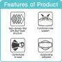 [50 Pack] KF 94 Face Mask for Adult, Protective Mask, H.A.C Plus [Made in KOREA]