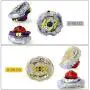 Ingooood Metal Master Fusion Gyro Toys for Kids, 6 Pieces Battling Top Battle Burst High Performance Set with 2 Launchers (H-9A)