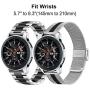 TRUMiRR Band Sets For Samsung Galaxy Watch 46mm / Galaxy Watch 3 45mm / Gear S3, 22mm Solid Stainless Steel Metal + Mesh Loop Watchband Quick Release Strap for TicWatch Pro, Fossil Mens Gen 4 Explorist HR