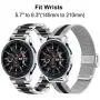 TRUMiRR Band Sets For Samsung Galaxy Watch 46mm / Galaxy Watch 3 45mm / Gear S3, 22mm Solid Stainless Steel Metal + Mesh Loop Watchband Quick Release Strap for TicWatch Pro, Fossil Mens Gen 4 Explorist HR