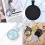 70 Pieces 7 Colors Pendant Trays Round Bezel Blanks for Jewelry Making, Metal Alloy Cabochon Round Dome-25 mm/1 inch Diameter (Colorful) for Crafting DIY Photo Pendant
