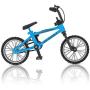 BMX Finger Bike Series 12,Replica Bike with Real Metal Frame, Graphics, and Moveable Parts for Flick Tricks, Flares, Grinds, and Finger Bike Games (Blue)