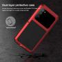 Galaxy S20 FE 5G Metal Case, Samsung S20 FE Bumper, Heavy Duty Military Shockproof Rugged Defender Silicone Armor Cover Protective Outdoor Men Shell for Samsung Galaxy S20 FE 5G 2020 - Red
