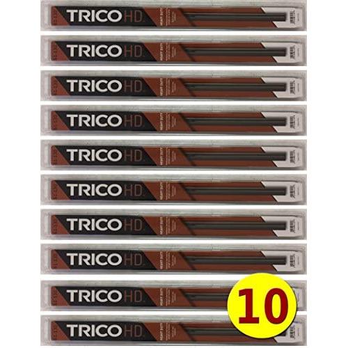 10-Wiper Factory Master Case - Bulk 20'' HD Wiper Blades for Fleets & Service Repair Shops - TRICO 61-200 Heavy Duty 61-Series Metal Frame 20 Inch for FLAT GLASS ONLY fits Saddle Attachment Arms